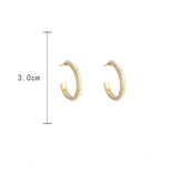 New fashion Pearl half round Earrings -E1759G
